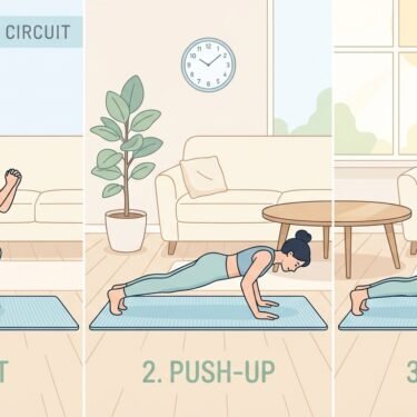 A home workout routine for beginners doesn't need to be complicated to be effective. With a short warm-up, a simple bodyweight circuit, and a consistent schedule, you can build real strength and stamina without ever stepping into a gym. Start small, stay consistent, and let your routine grow with you.